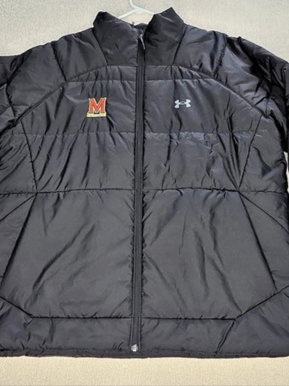 Under Armour Maryland Terrapins Jacket Mens XXL Black Insulated Puffer NWT